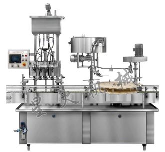 GXY-4灌裝(自流、活塞)旋蓋一體機