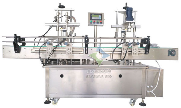 汽油添加劑灌裝旋蓋一體機(jī),玻璃水灌裝旋蓋機(jī)
